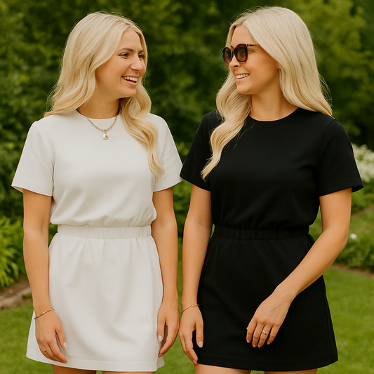 Getailleerde T-shirt Dress